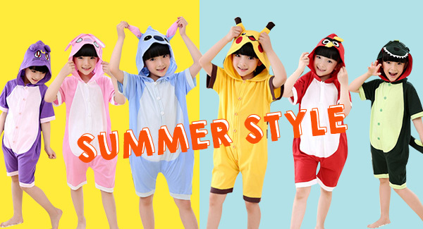 Kids Kigurumi Summer Onesies